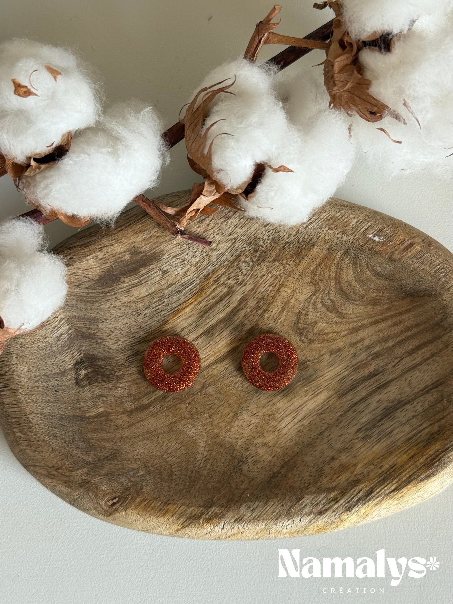 Pampilles "Rondes" en résine époxy