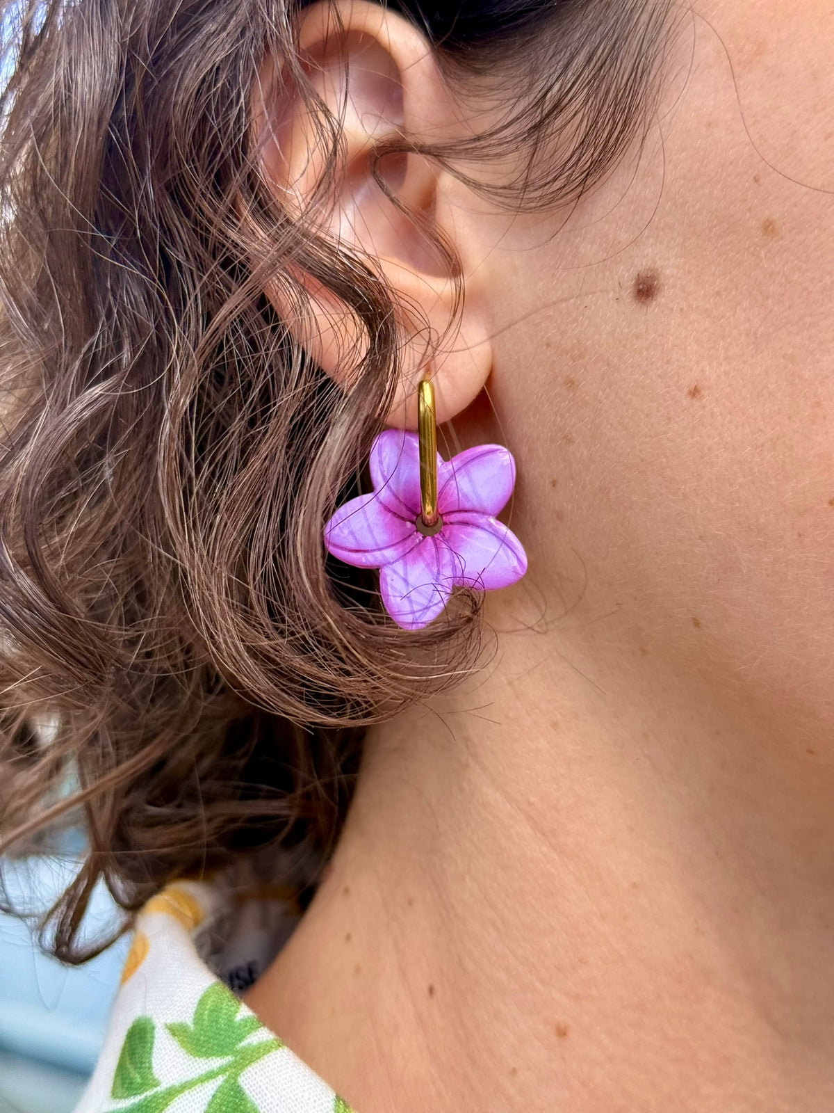 Pampille Maya - Boucles d'oreilles interchangeables