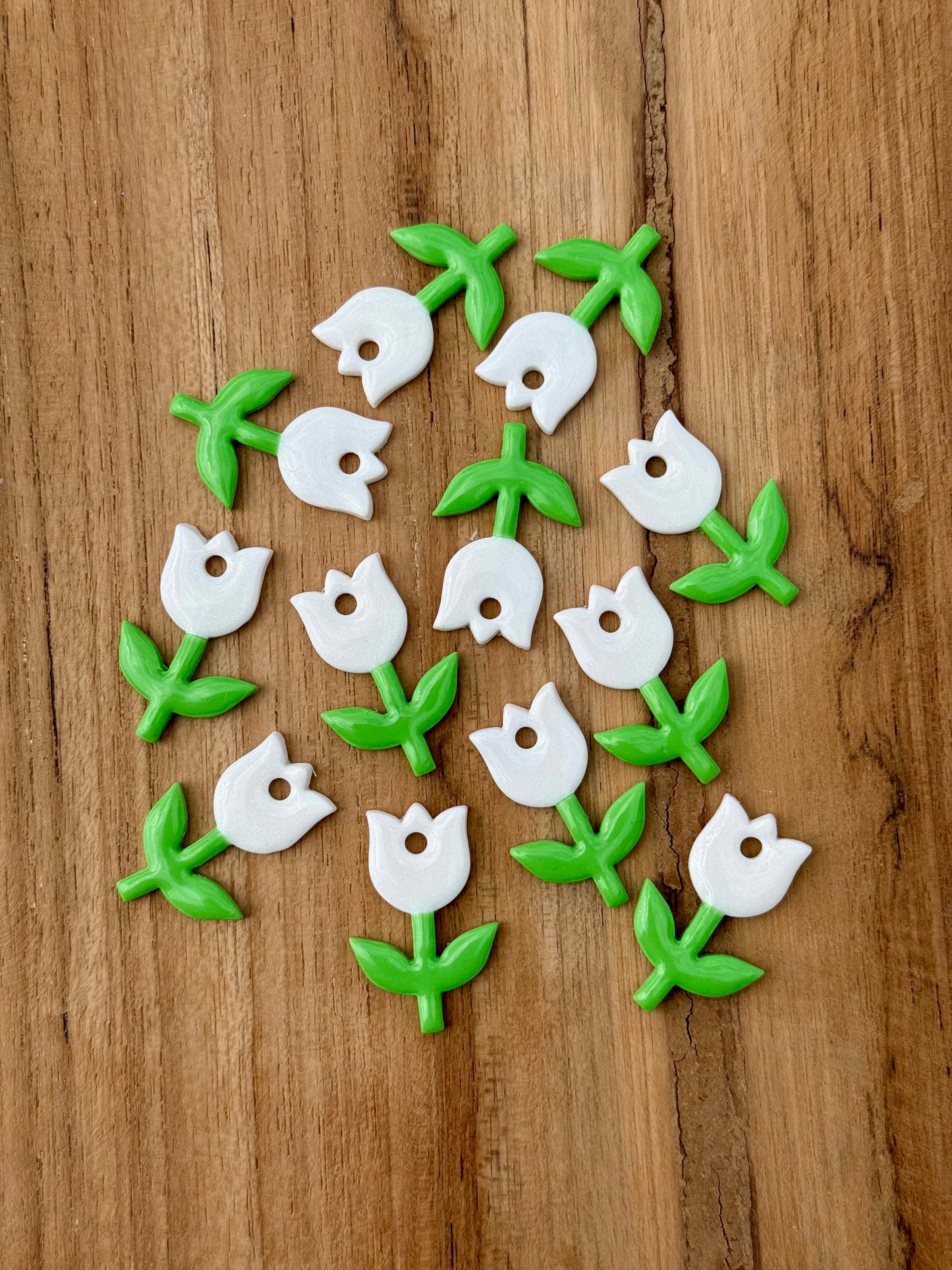 Pampille Tulipes - Boucles d'oreilles interchangeables