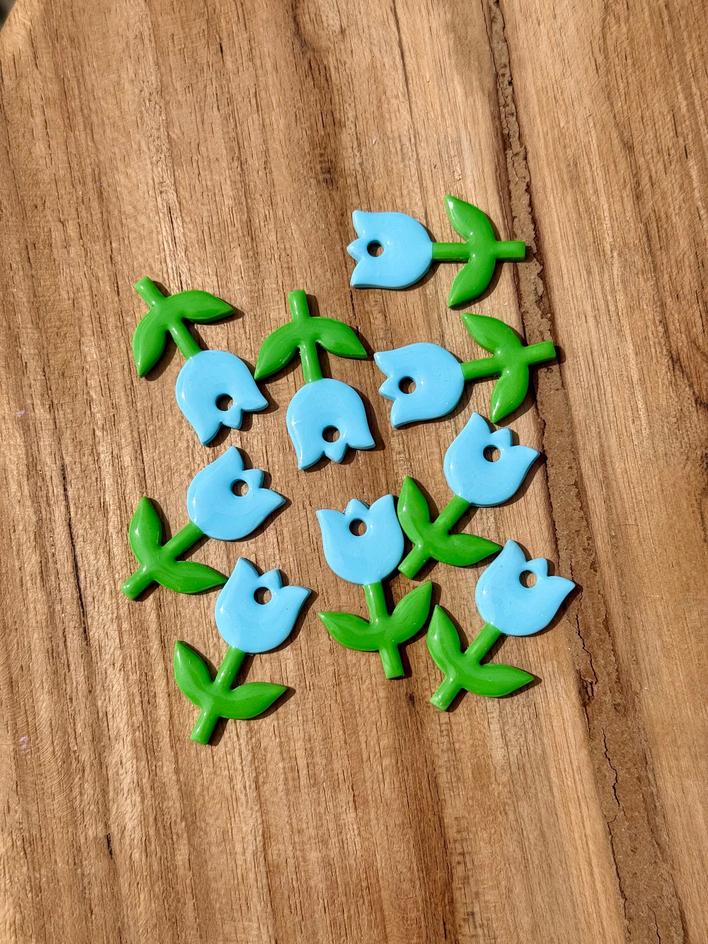 Pampille Tulipes - Boucles d'oreilles interchangeables