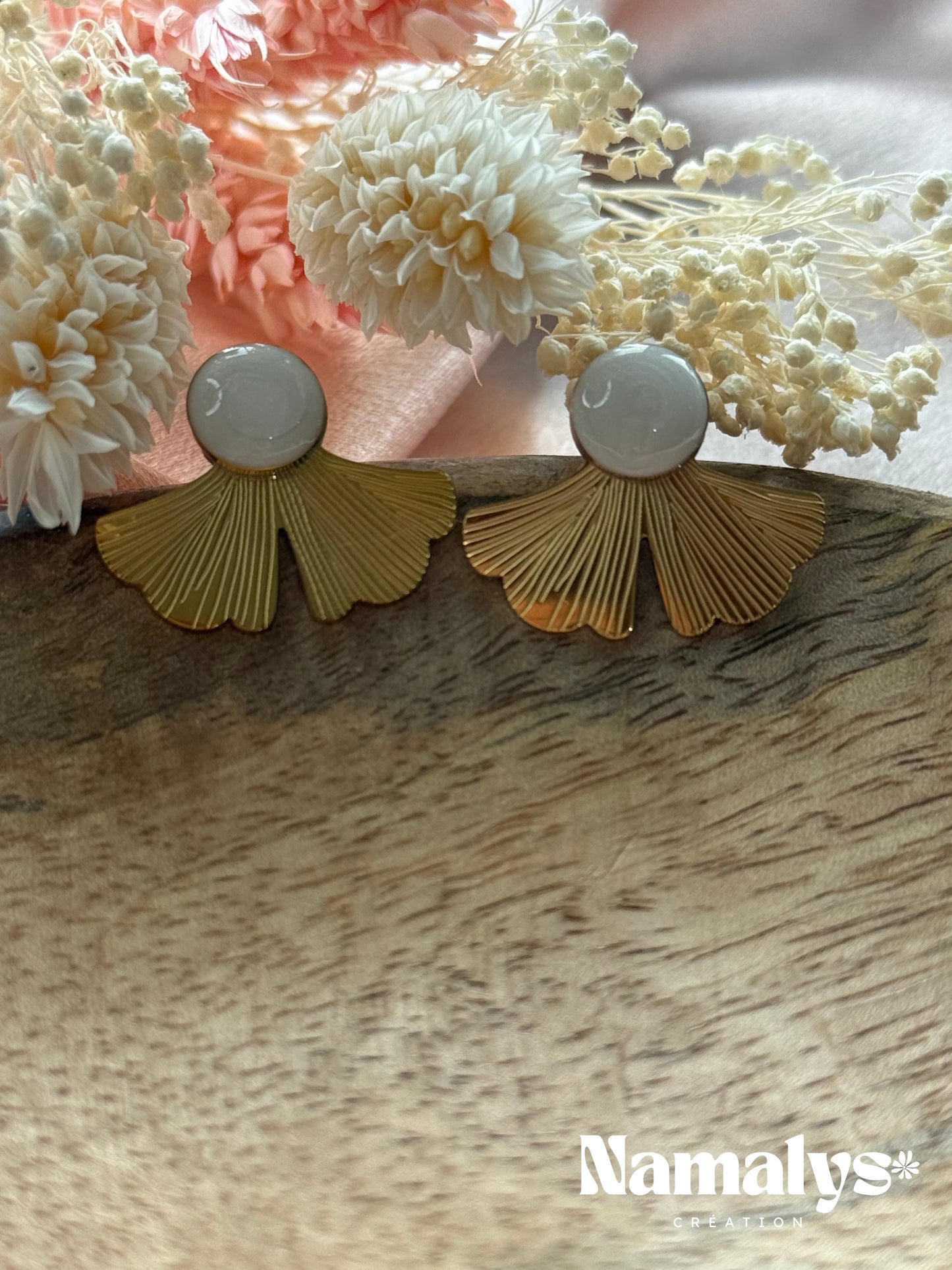 Boucles d'oreilles à puces - Acier inoxydable