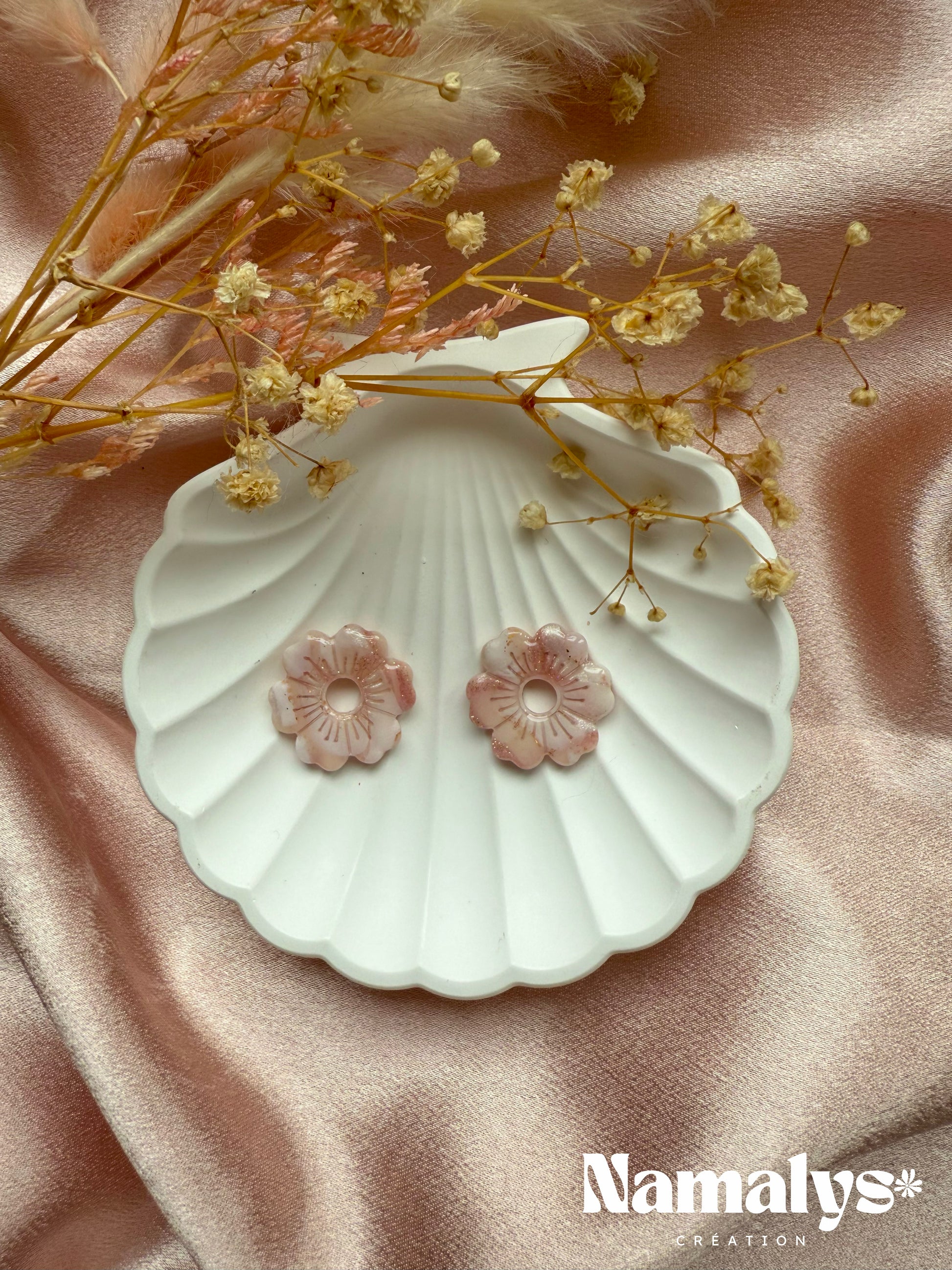 Pampille "Charlotte" - Effet marbre