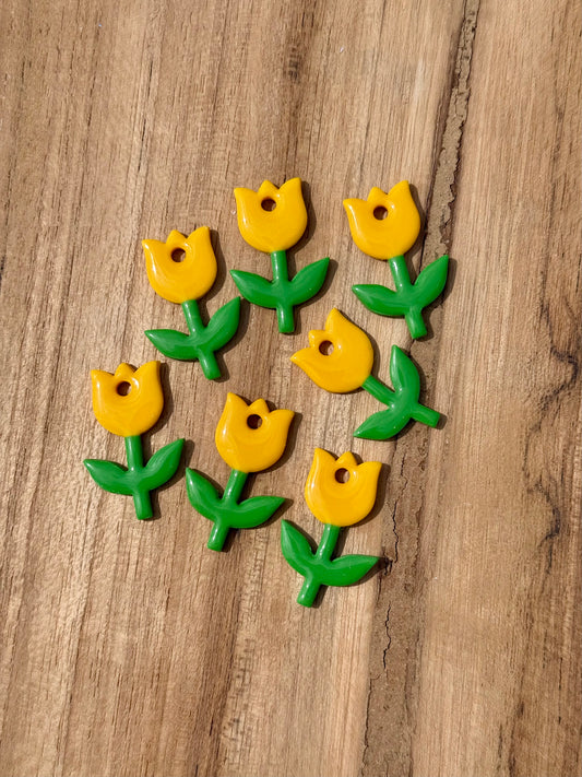 Pampille Tulipes - Boucles d'oreilles interchangeables