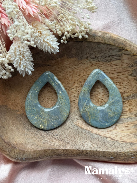 Pampille Isabella - Boucles d'oreilles interchangeables