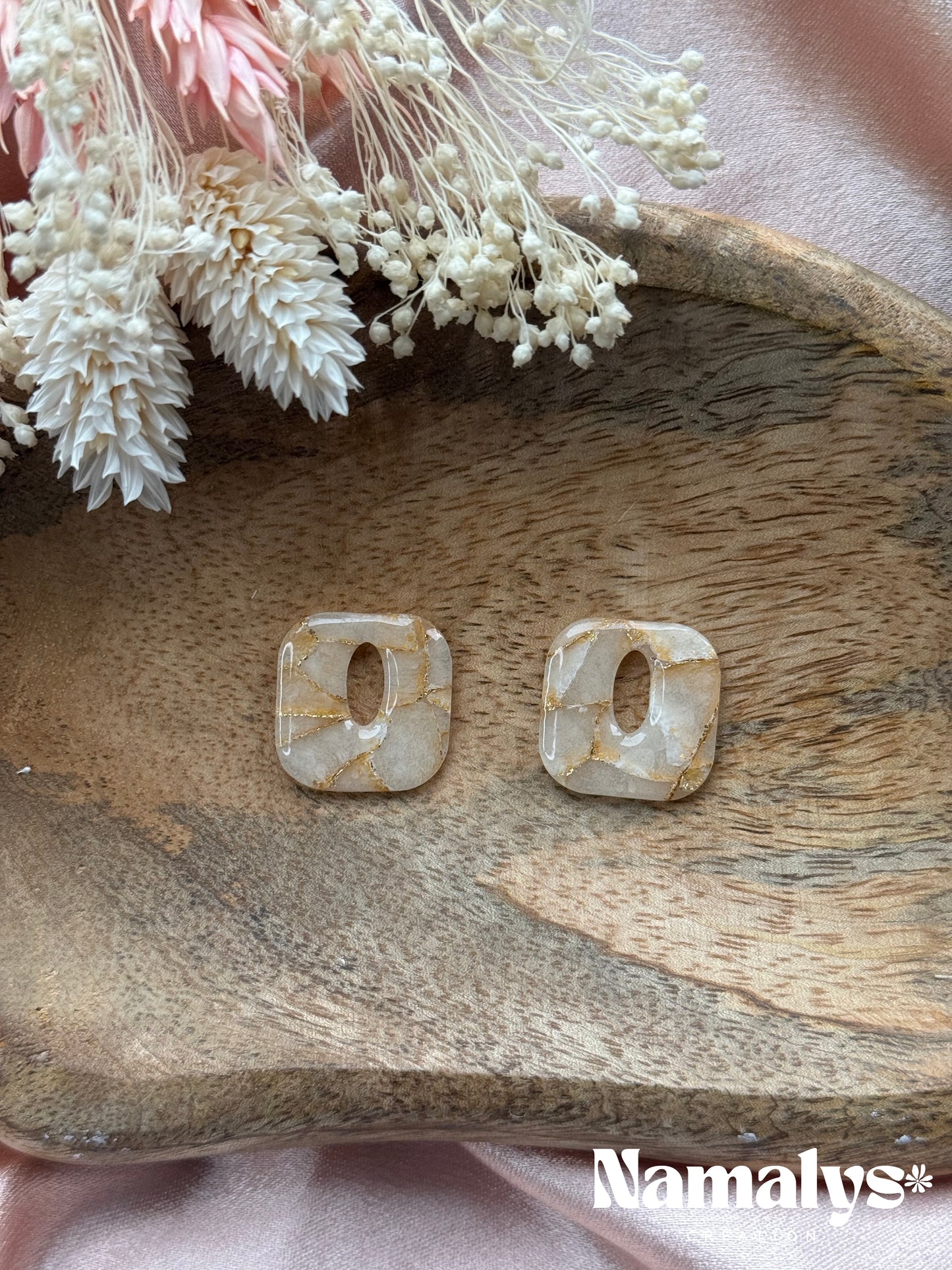 Pampille Myra - Boucles d'oreilles interchangeables