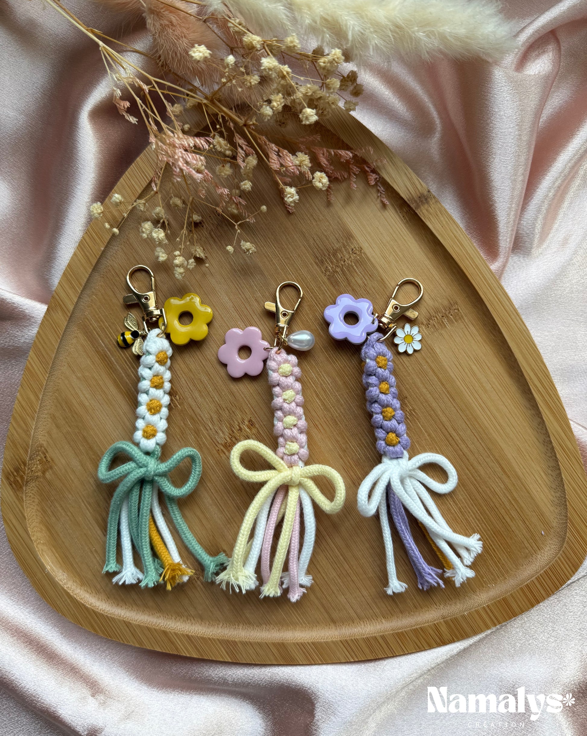 Porte-clés Fleurs