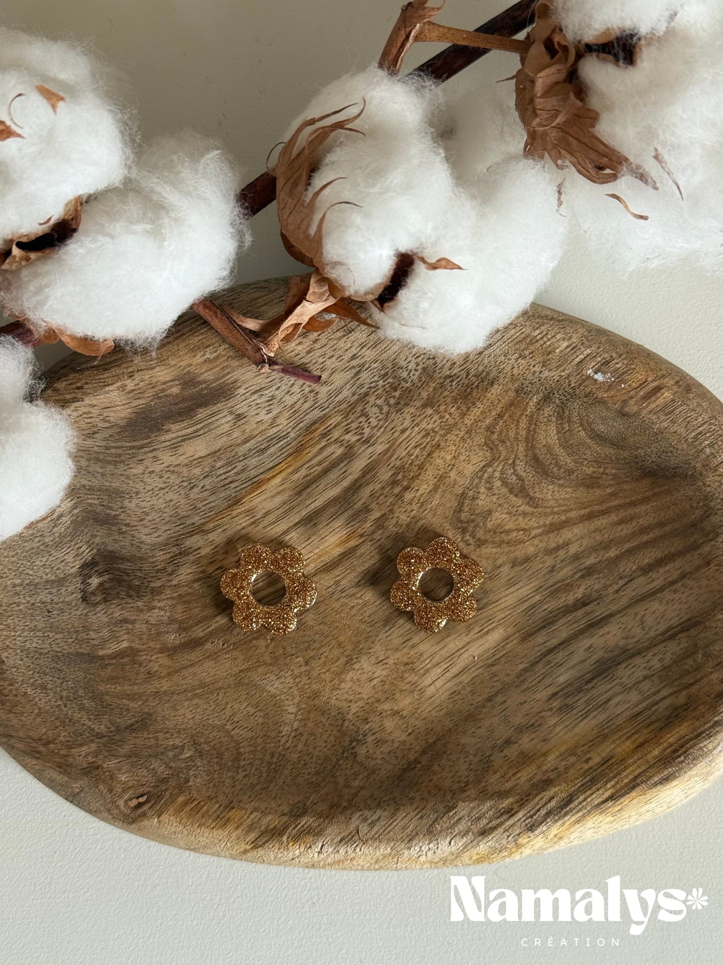 Pampilles "Moun" en résine époxy