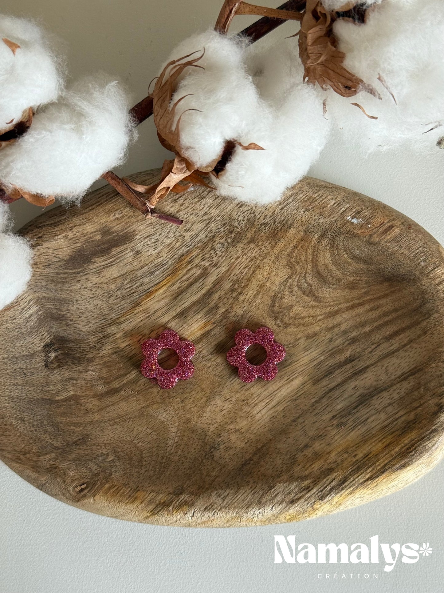 Pampilles "Moun" en résine époxy