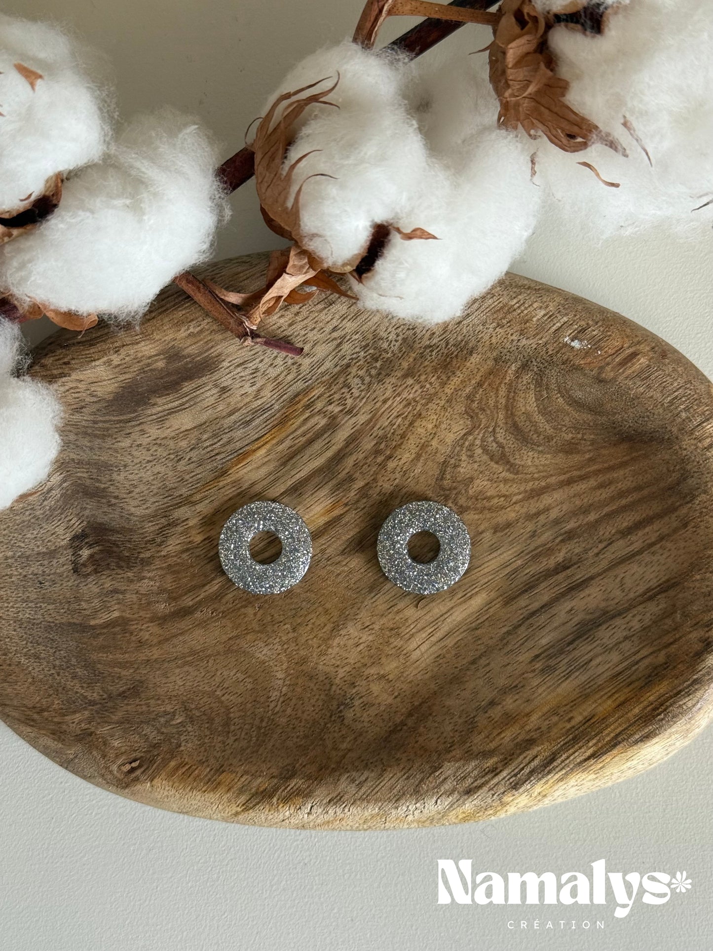 Pampilles "Rondes" en résine époxy