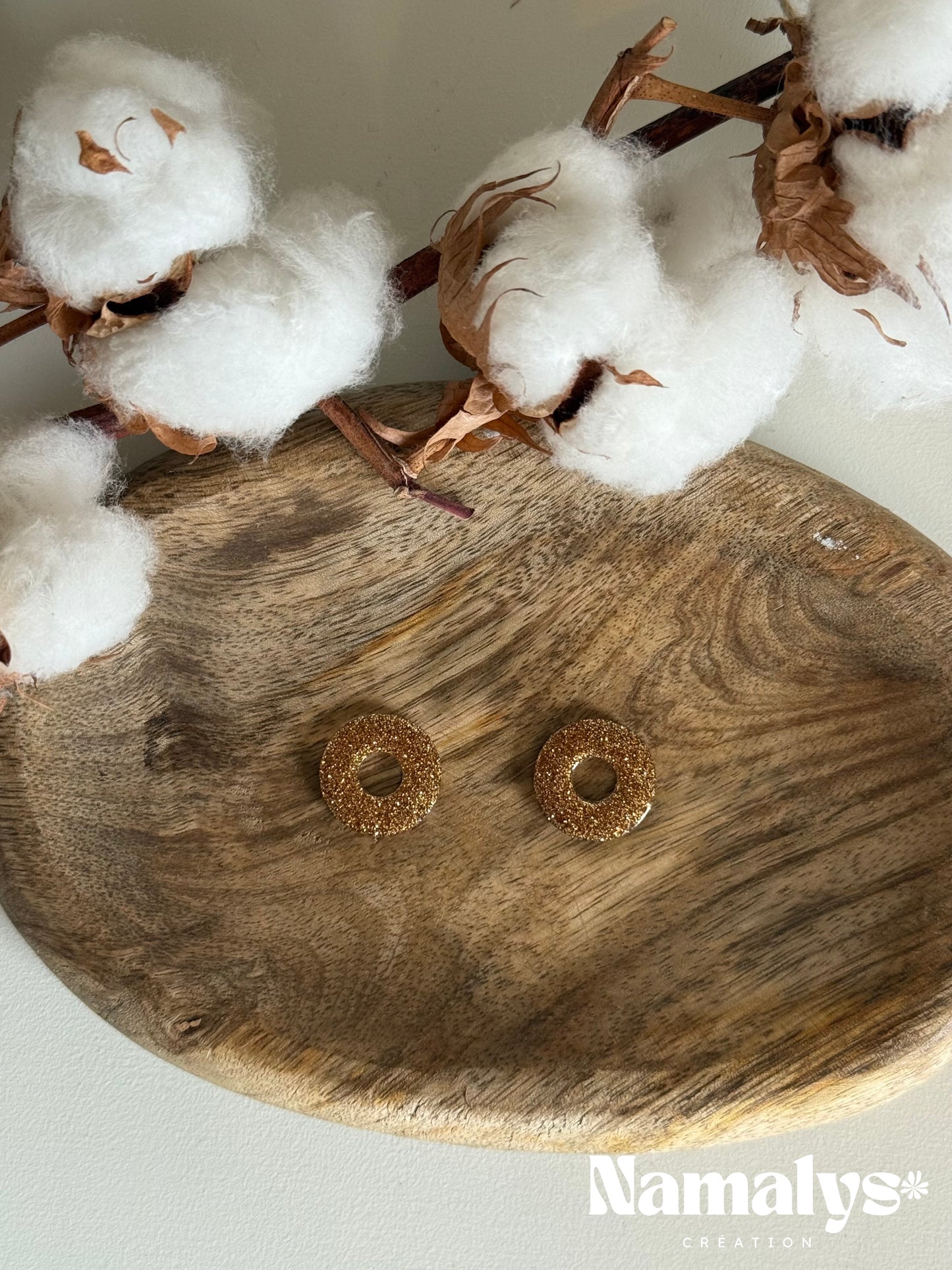 Pampilles "Rondes" en résine époxy