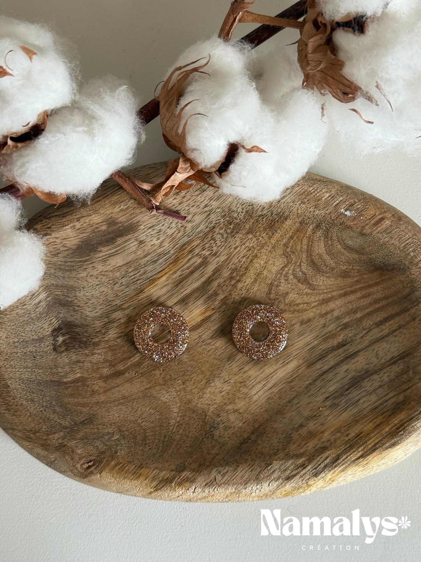 Pampilles "Rondes" en résine époxy