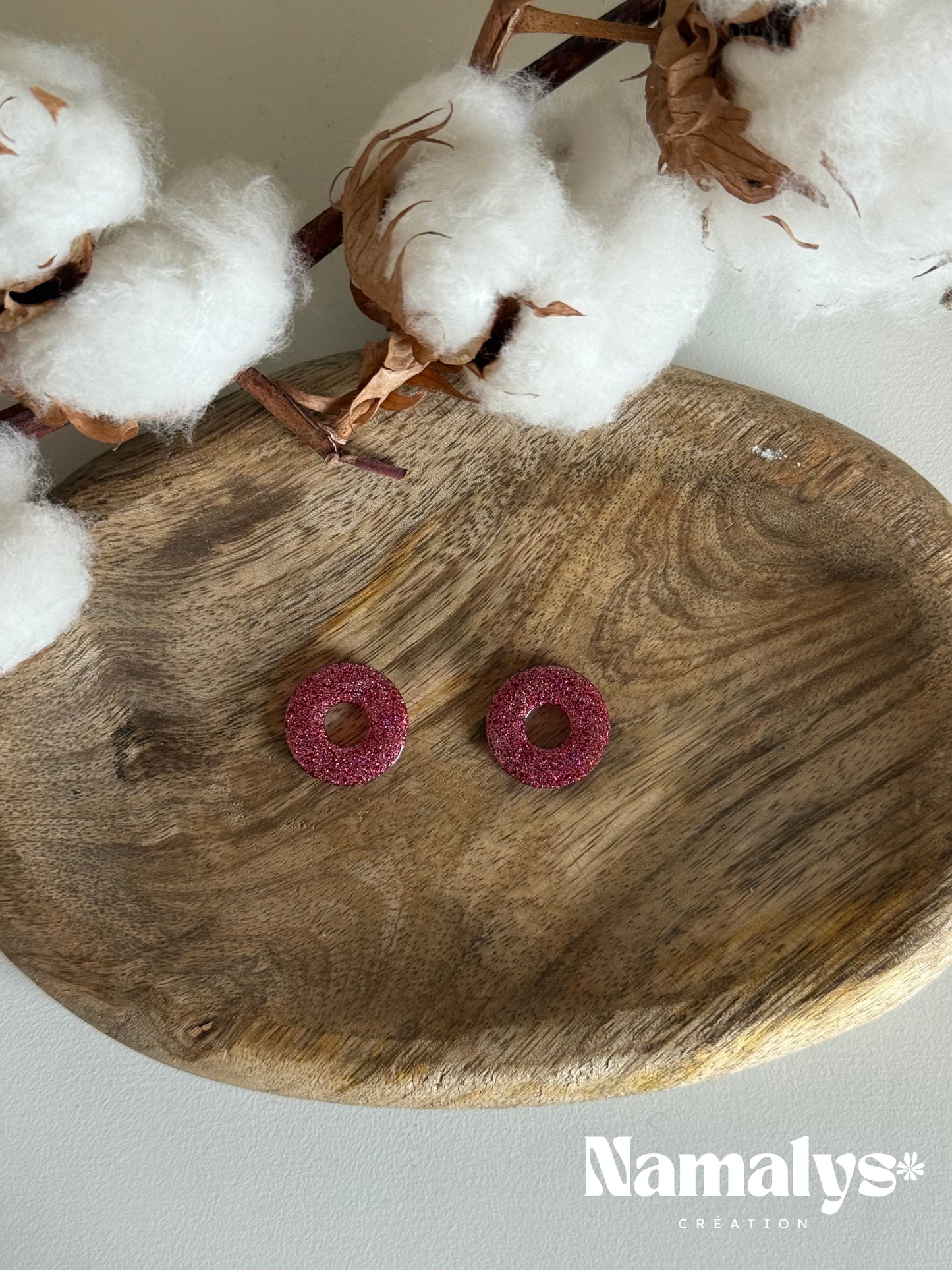 Pampilles "Rondes" en résine époxy