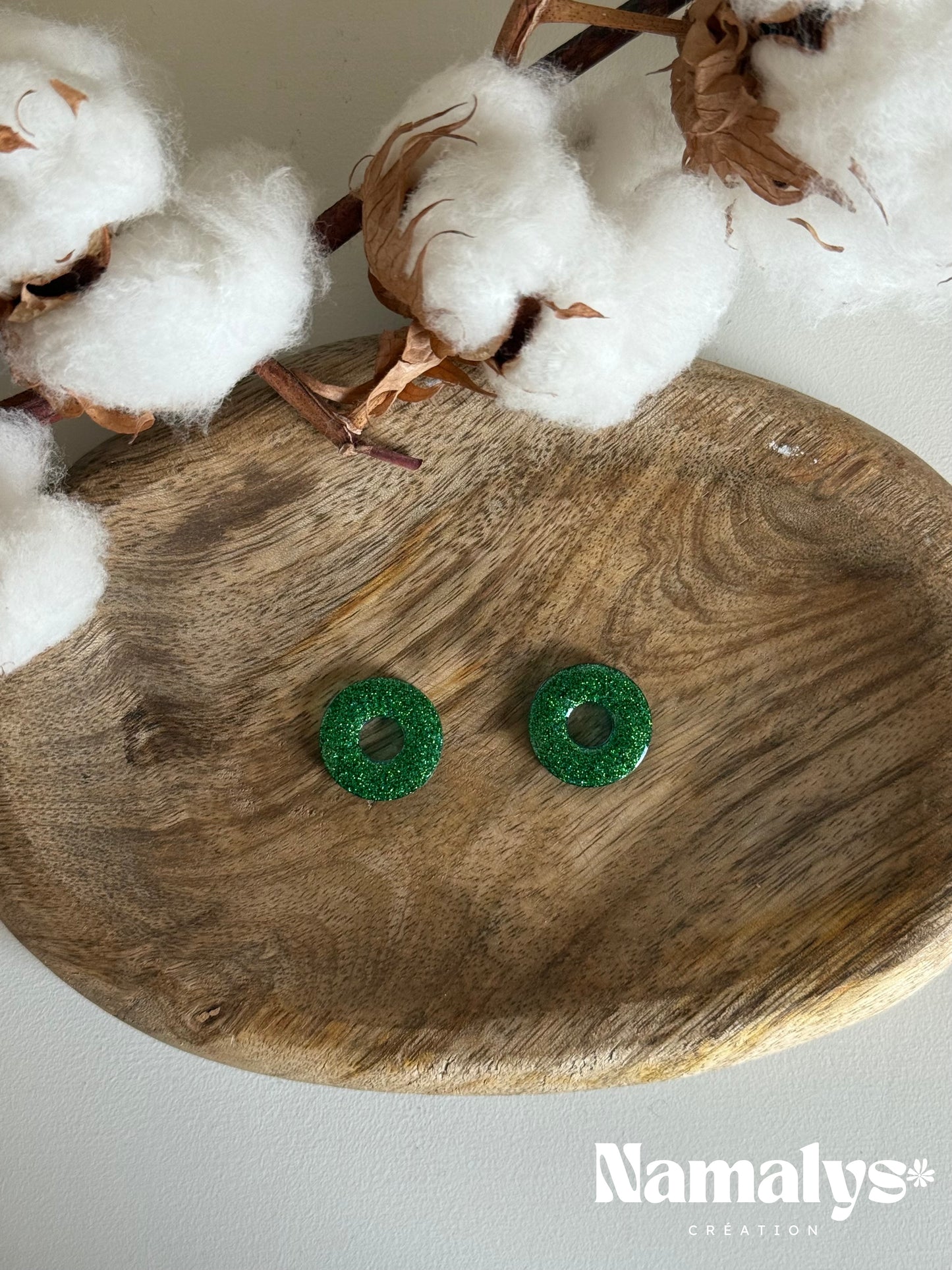 Pampilles "Rondes" en résine époxy