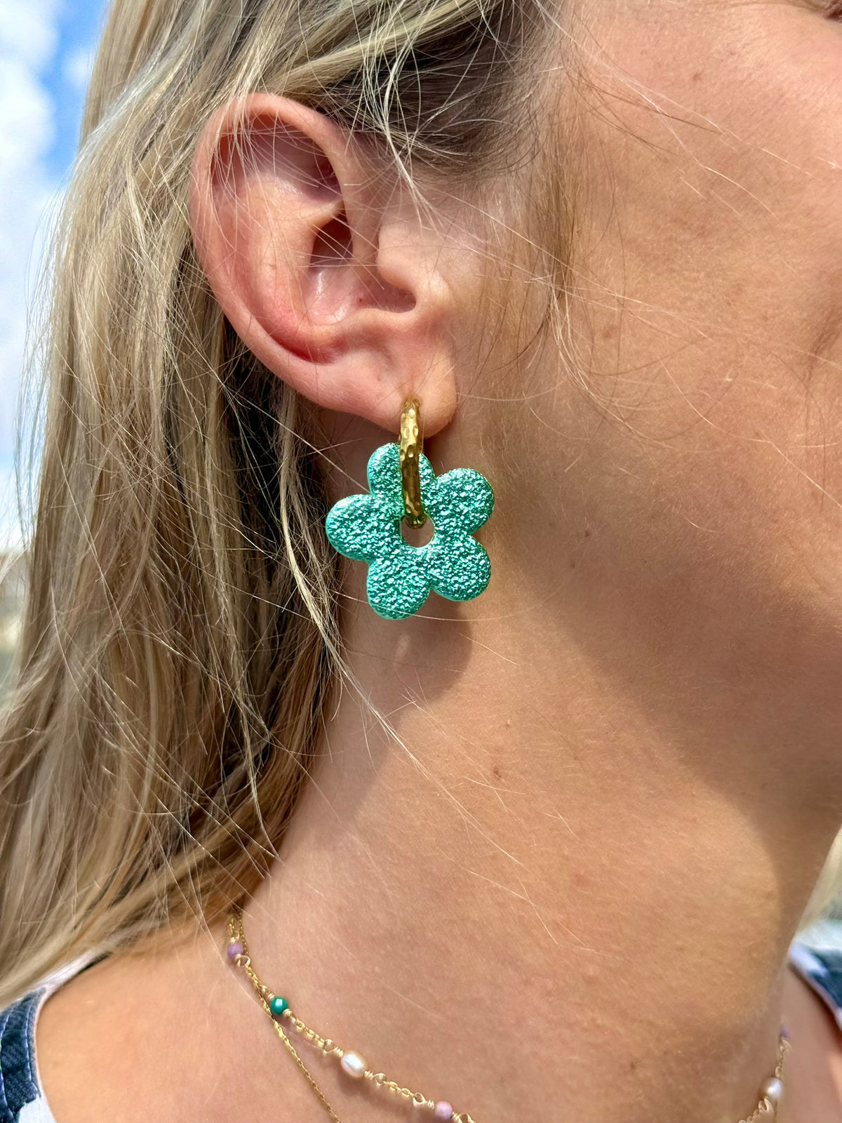Pampille Laura - Boucles d'oreilles interchangeables