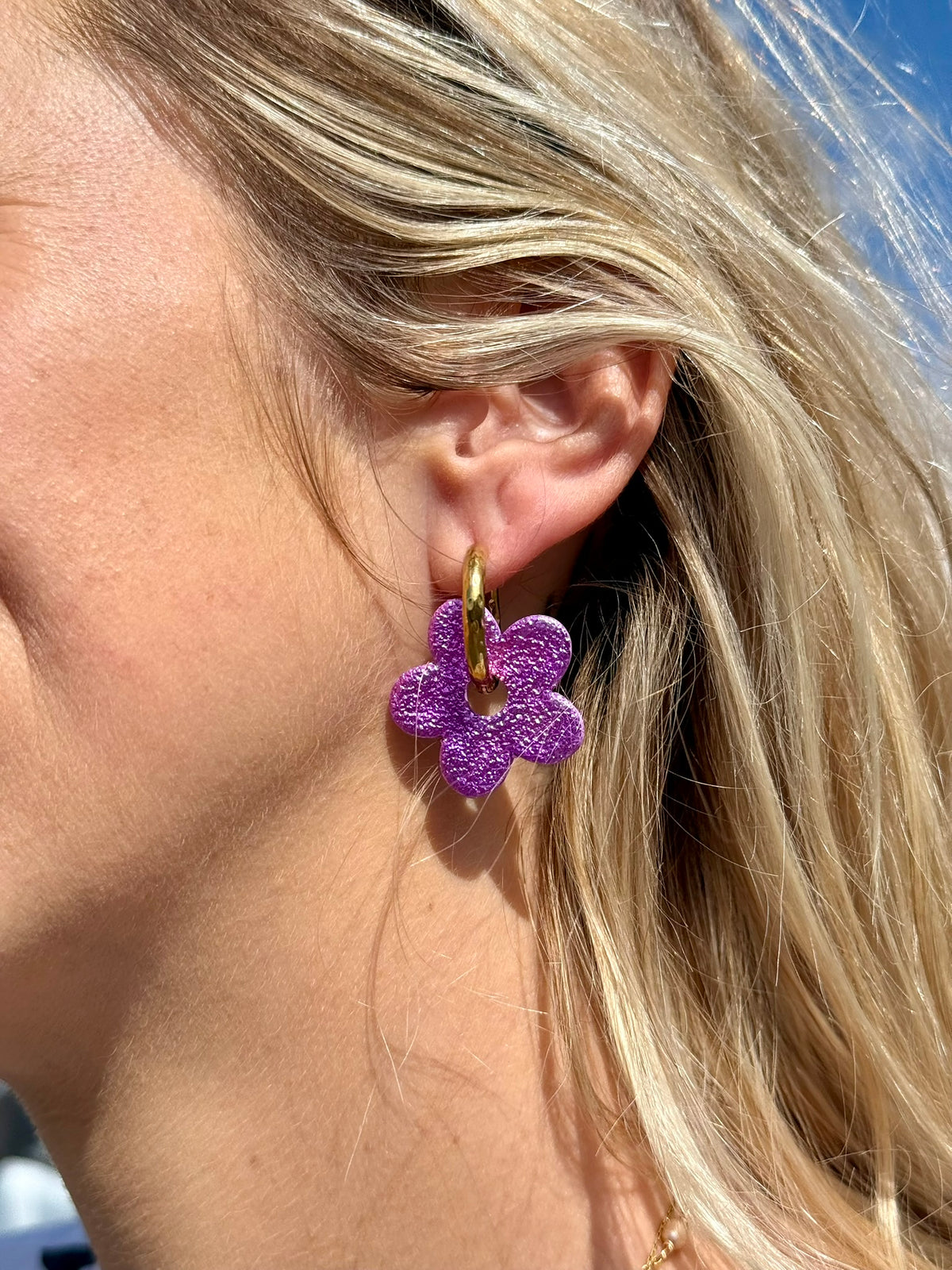 Pampille Laura - Boucles d'oreilles interchangeables