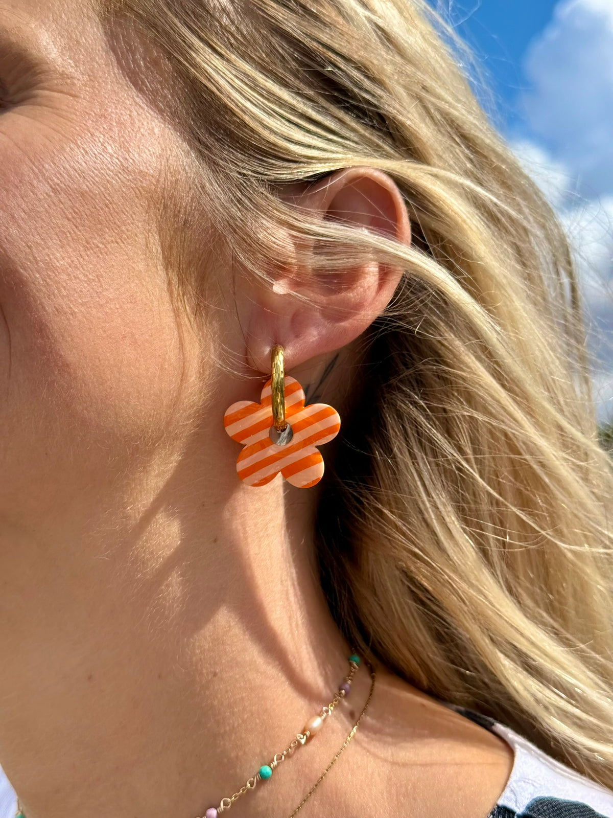 Pampille Laura - Boucles d'oreilles interchangeables
