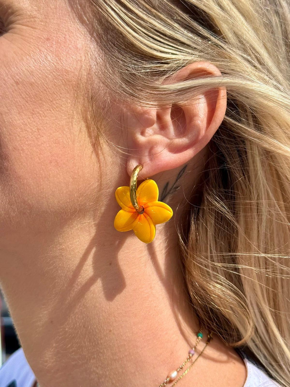 Pampille Maya - Boucles d'oreilles interchangeables