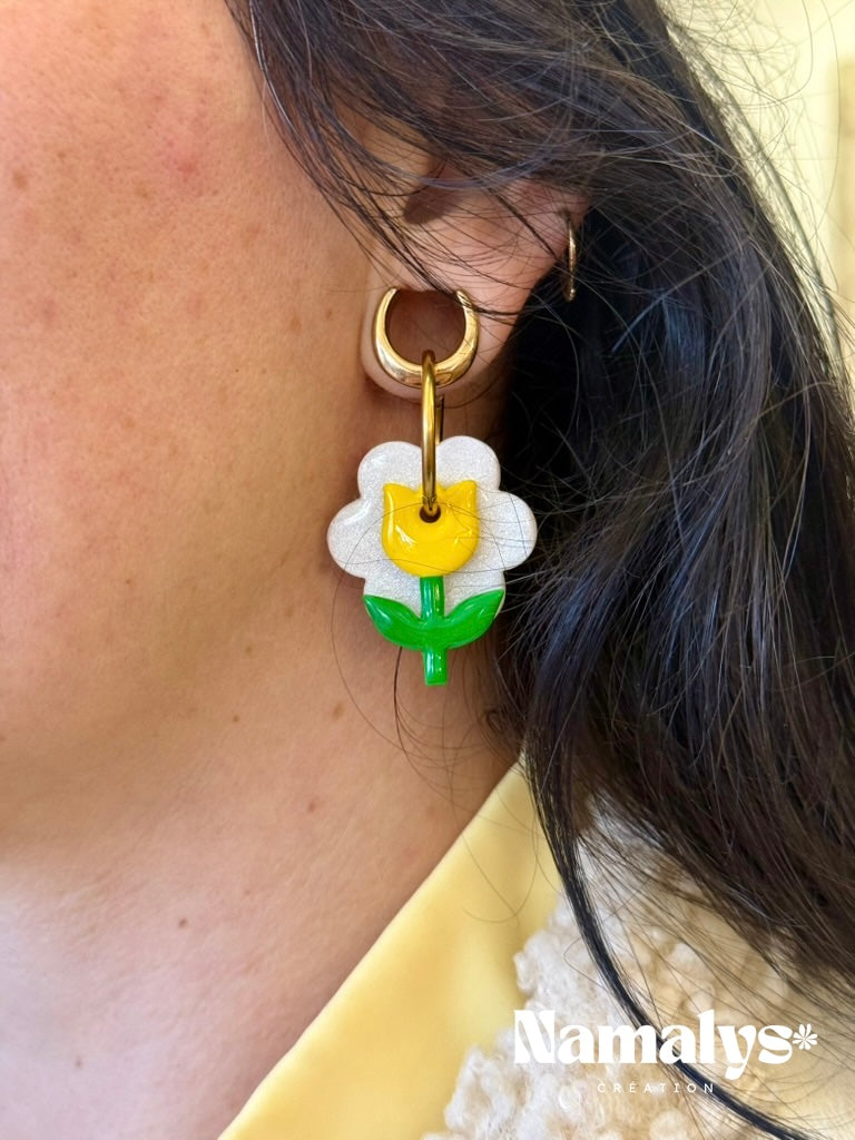 Pampille Maxi Moun - Boucles d'oreilles interchangeables